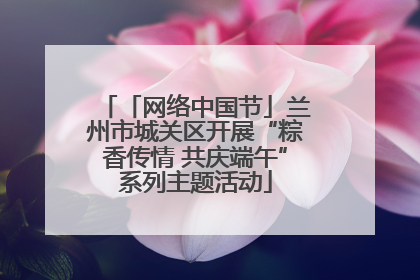 「网络中国节」兰州市城关区开展“粽香传情 共庆端午”系列主题活动