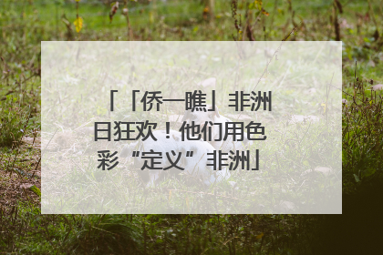 「侨一瞧」非洲日狂欢！他们用色彩“定义”非洲