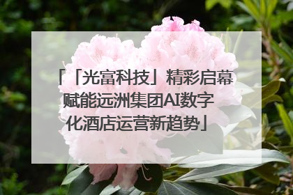 「光富科技」精彩启幕 赋能远洲集团AI数字化酒店运营新趋势
