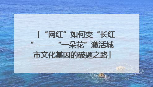 “网红”如何变“长红”——“一朵花”激活城市文化基因的破题之路