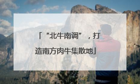 “北牛南调”，打造南方肉牛集散地