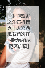 “吃瓜”之余看科技秀！大兴西瓜节首次在国际氢能示范区启幕