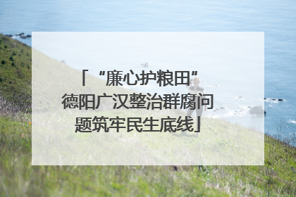 “廉心护粮田” 德阳广汉整治群腐问题筑牢民生底线