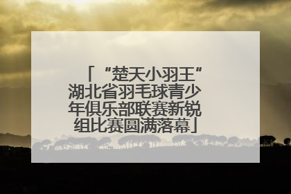 “楚天小羽王”湖北省羽毛球青少年俱乐部联赛新锐组比赛圆满落幕