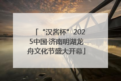 “汉酱杯”2025中国·济南明湖龙舟文化节盛大开幕