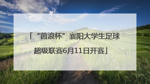 “茵浪杯”襄阳大学生足球超级联赛6月11日开赛