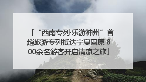 “西南专列·乐游神州”首趟旅游专列抵达宁夏固原 800余名游客开启清凉之旅