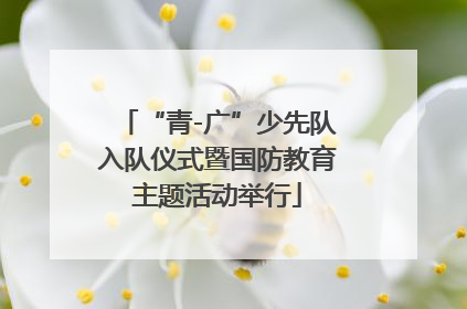“青-广”少先队入队仪式暨国防教育主题活动举行