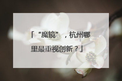 “魔镜”，杭州哪里最重视创新？