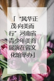 “风华正茂·向美而行”河南省青少年美育展演在省文化馆举办