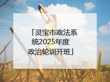 灵宝市政法系统2025年度政治轮训开班