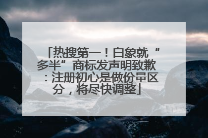 热搜第一！白象就“多半”商标发声明致歉：注册初心是做份量区分，将尽快调整
