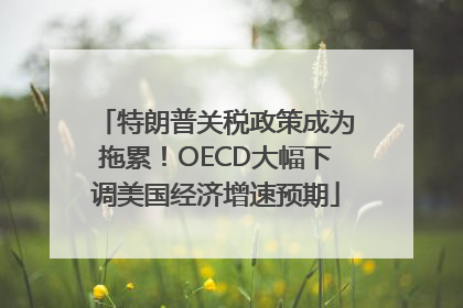 特朗普关税政策成为拖累！OECD大幅下调美国经济增速预期