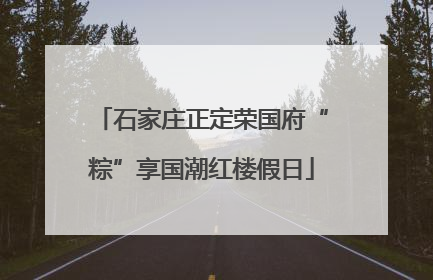 石家庄正定荣国府“粽”享国潮红楼假日