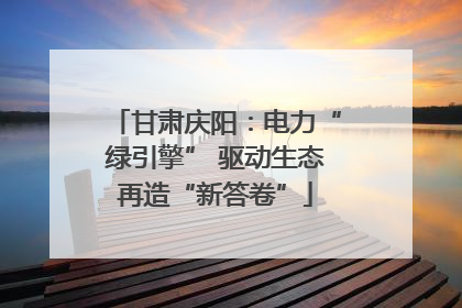 甘肃庆阳：电力“绿引擎” 驱动生态再造“新答卷”