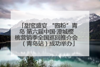 甜蜜盛宴 “圈粉”青岛 第六届中国·澄城樱桃营销季全国巡回推介会（青岛站）成功举办