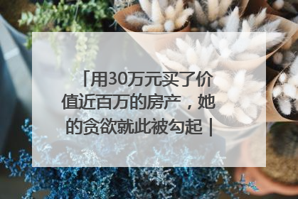 用30万元买了价值近百万的房产，她的贪欲就此被勾起｜今晚九点半