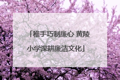 稚手巧制廉心 黄陵小学深耕廉洁文化