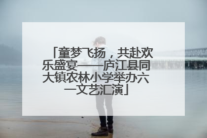 童梦飞扬，共赴欢乐盛宴——庐江县同大镇农林小学举办六一文艺汇演