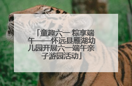 童趣六一 粽享端午——怀远县雁湖幼儿园开展六一端午亲子游园活动