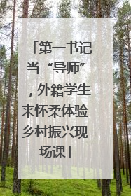 第一书记当“导师”，外籍学生来怀柔体验乡村振兴现场课