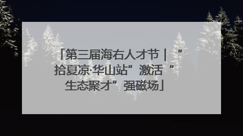 第三届海右人才节｜“拾夏凉·华山站”激活“生态聚才”强磁场