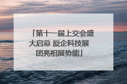 第十一届上交会盛大启幕 厦企科技展团亮相展势能