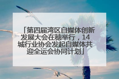 第四届湾区自媒体创新发展大会在穗举行，14城行业协会发起自媒体共迎全运会协同计划