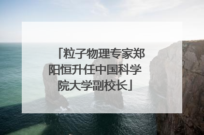 粒子物理专家郑阳恒升任中国科学院大学副校长