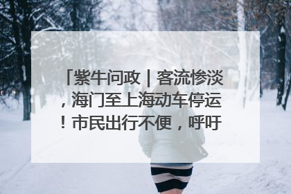 紫牛问政｜客流惨淡，海门至上海动车停运！市民出行不便，呼吁铁路部门恢复班次