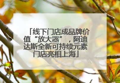 线下门店成品牌价值“放大器”，阿迪达斯全新可持续元素门店亮相上海