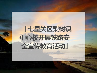 七星关区梨树镇中心校开展铁路安全宣传教育活动