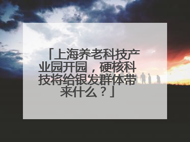 上海养老科技产业园开园，硬核科技将给银发群体带来什么？