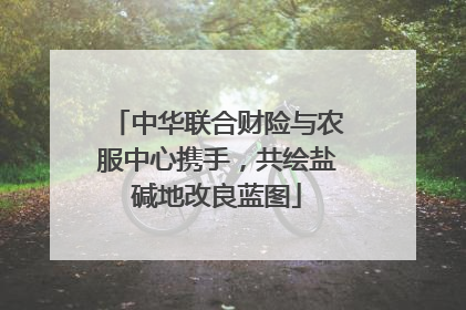 中华联合财险与农服中心携手，共绘盐碱地改良蓝图