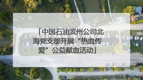 中国石油滨州公司北海党支部开展“热血传爱”公益献血活动