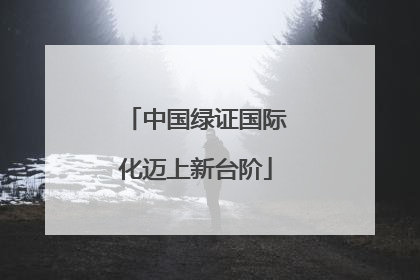 中国绿证国际化迈上新台阶