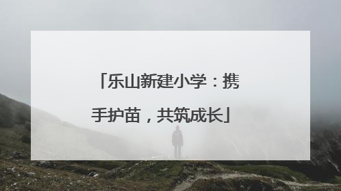 乐山新建小学：携手护苗，共筑成长