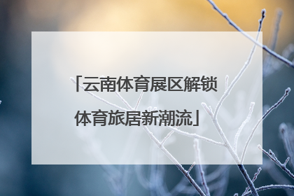云南体育展区解锁体育旅居新潮流