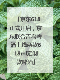 京东618正式开启，京东联合青岛啤酒上线两款618ml定制款啤酒