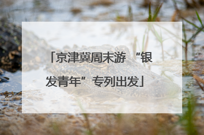 京津冀周末游 “银发青年”专列出发