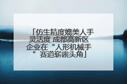 仿生精度媲美人手灵活度 成都高新区企业在“人形机械手”赛道崭露头角