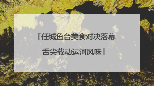 任城鱼台美食对决落幕 舌尖载动运河风味