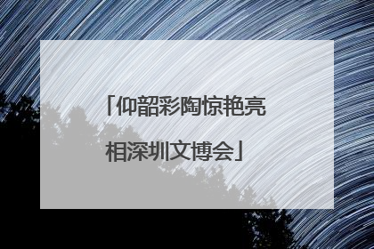 仰韶彩陶惊艳亮相深圳文博会
