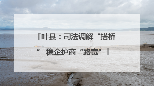 叶县：司法调解“搭桥” 稳企护商“路宽”