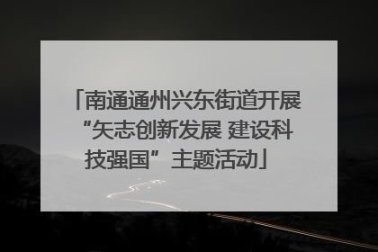 南通通州兴东街道开展“矢志创新发展 建设科技强国”主题活动