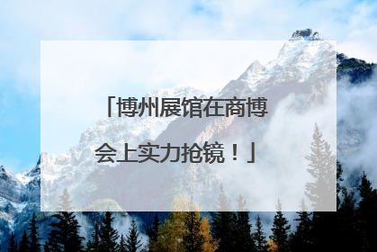 博州展馆在商博会上实力抢镜！