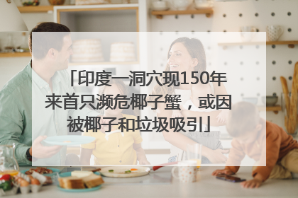 印度一洞穴现150年来首只濒危椰子蟹，或因被椰子和垃圾吸引