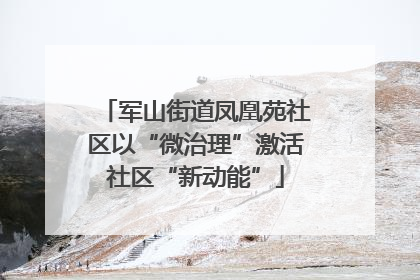 军山街道凤凰苑社区以“微治理”激活社区“新动能”