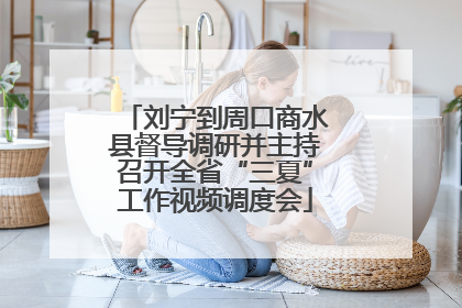 刘宁到周口商水县督导调研并主持召开全省“三夏”工作视频调度会