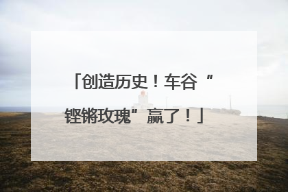 创造历史！车谷“铿锵玫瑰”赢了！